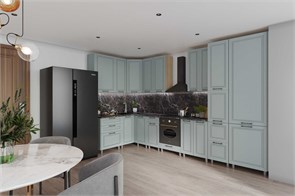 Угловой кухонный гарнитур Аликанте 1600 х 3600 мм. 12608